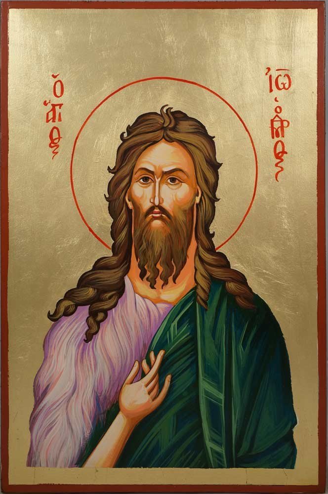 Orthodox icon of St. John the Baptist and Forerunner
