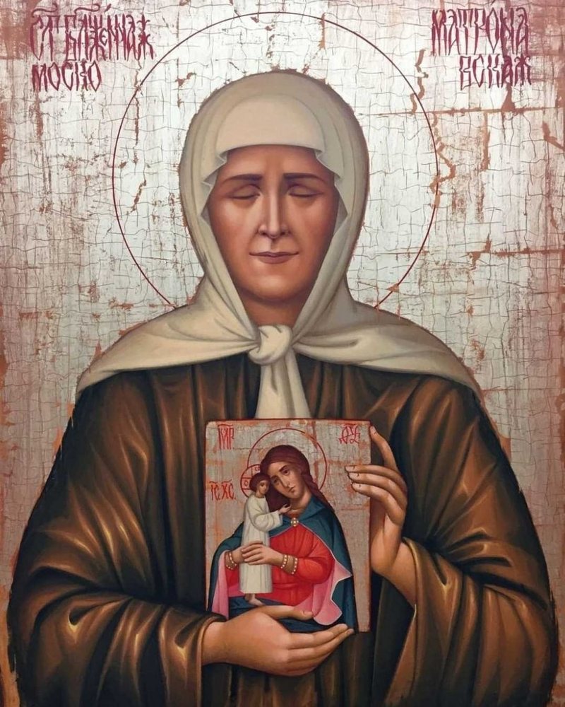 Orthodox icon of St. Matrona of Moscow