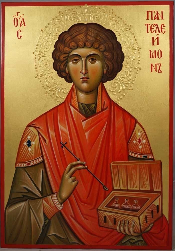 Orthodox icon of St. Panteleimon the Great Martyr and Healer