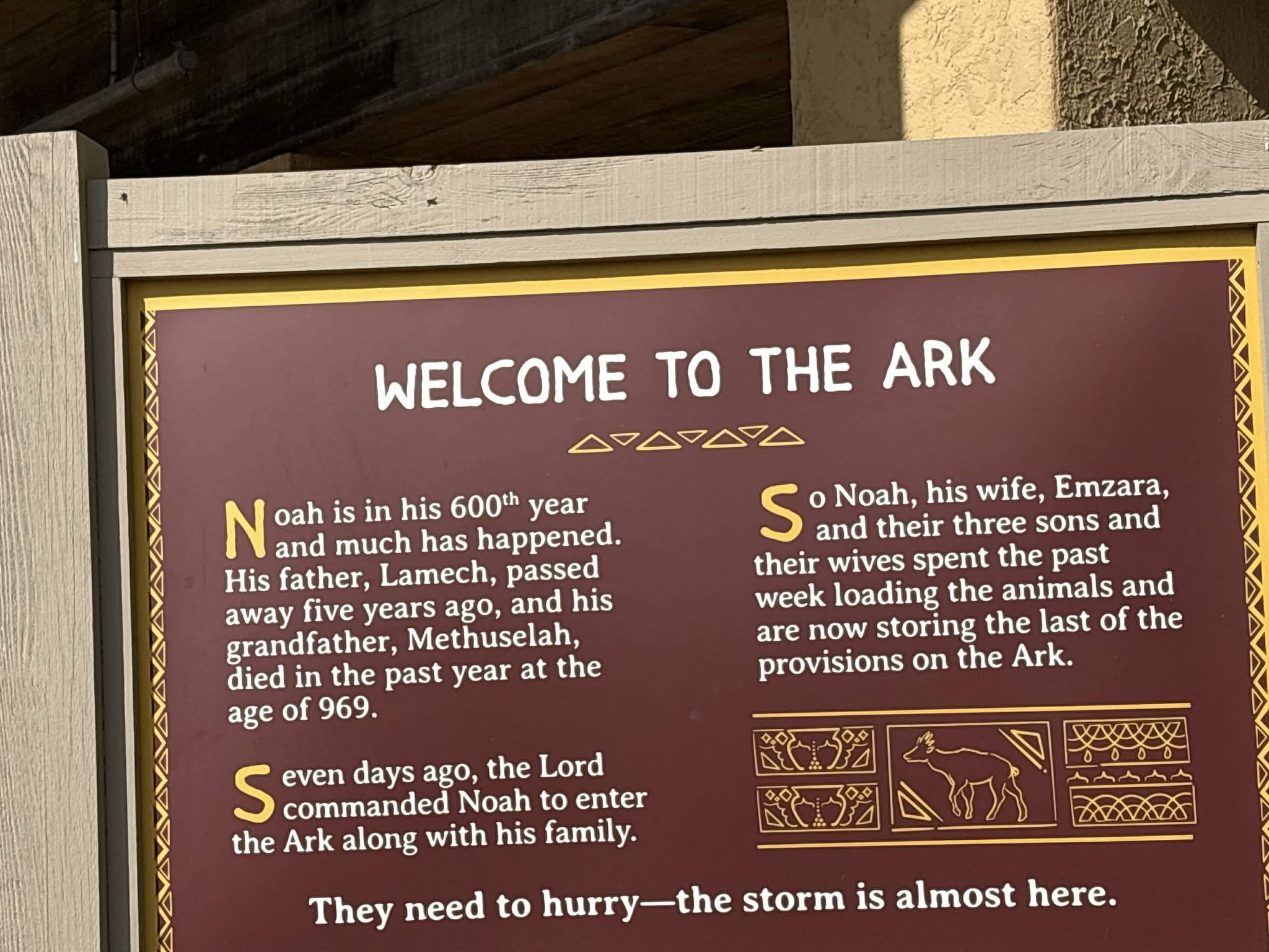 Ruthlynn, Tyler, and outdoor sights at the Ark Encounter, photo 2 of 18